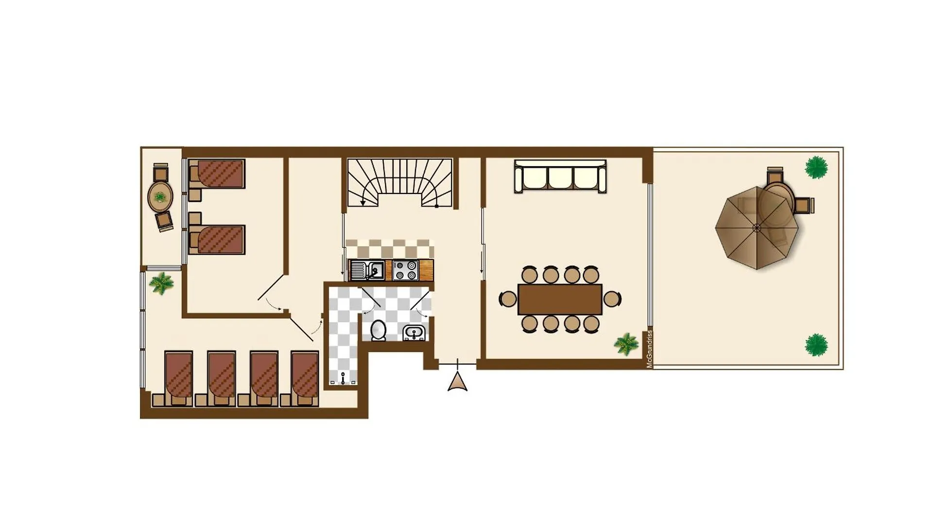 Munich Large Apartment 155 Qm And 5 Bedrooms With Roof Terrace In Centrally Located 1 To 14 Guests